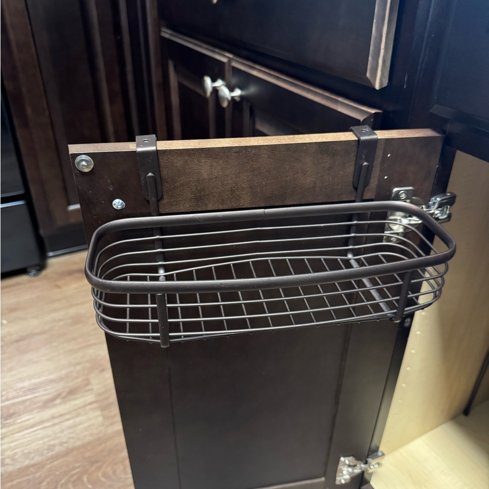 Brown Over-the-Door Wire Basket